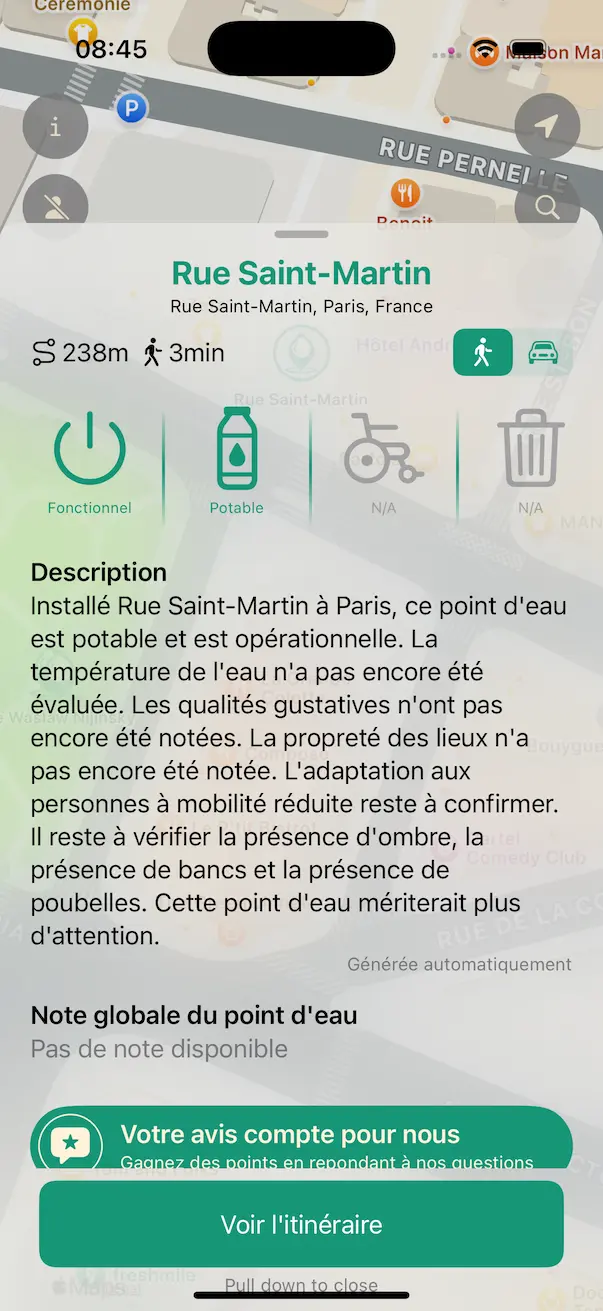 Thirsty - La fiche point d’eau